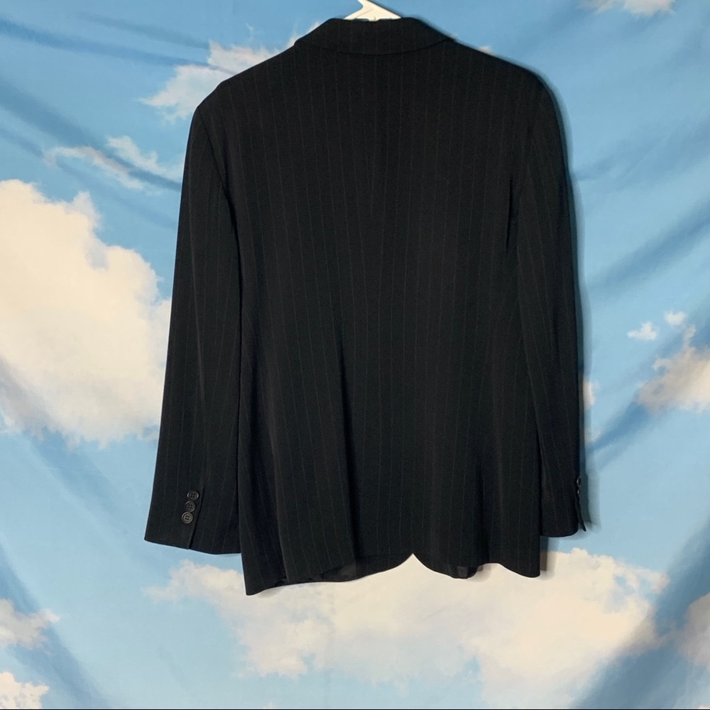 Emporio Armani- Black Jacket w/Pinstripes - Picture 5 of 10